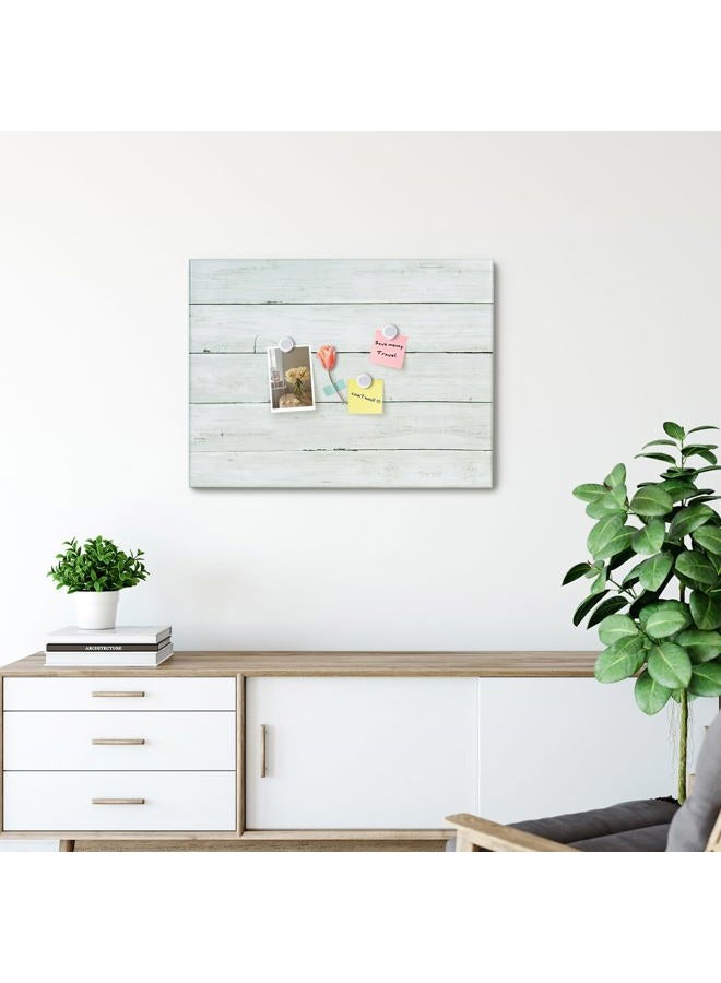 Aitakatta Wooden Planks Print Magnetic Surface Dry Erase Board, 30 x 20 inches Decorative White Board for Wall with Design, Frameless Dry Erase Board for Wall（Plank,5075,1pc） - Image 4