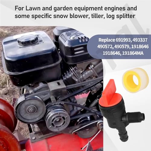 Fennoral 691993 Fuel Tank - 4 Quart Plastic Gas Tank & Cap Compatible with B&S Remote Mounting for Lawn and Garden Equipment Engines and for Remote Mounting, Some Specific Snow Blower, Tiller, Log Splitter - Image 3