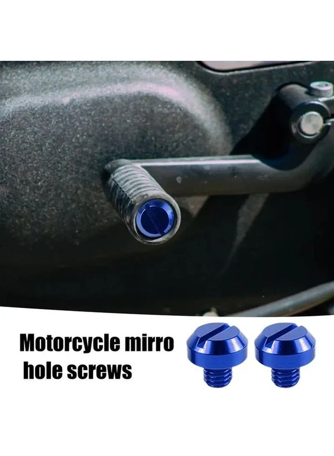 Random 3 Pairs M8 Aluminum Motorcycle Rearview Mirror Screws Lightweight Durable Highquality - Image 5