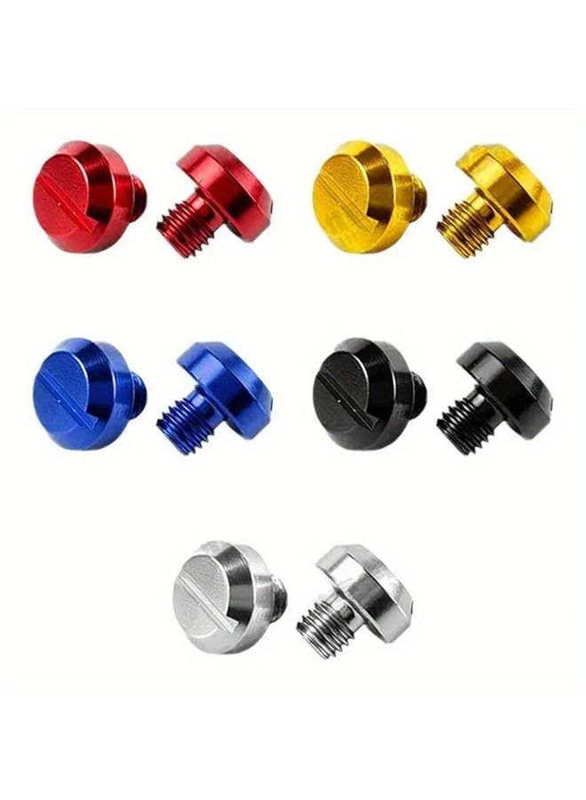 Random 3 Pairs M8 Aluminum Motorcycle Rearview Mirror Screws Lightweight Durable Highquality - Image 4