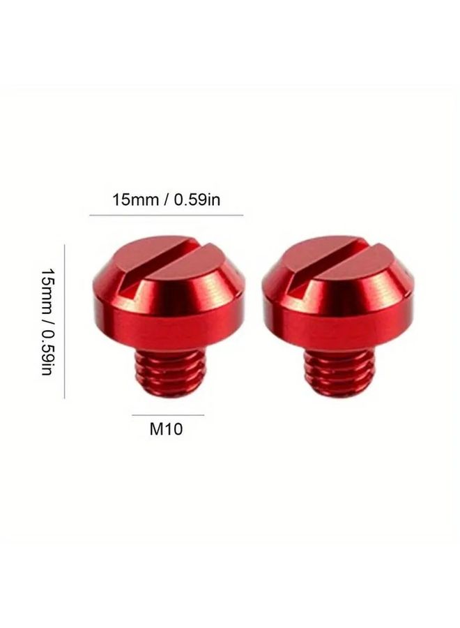 Random 3 Pairs M8 Aluminum Motorcycle Rearview Mirror Screws Lightweight Durable Highquality - Image 2