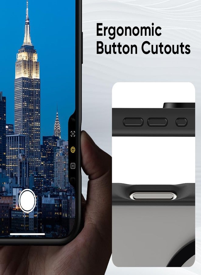 FLOLAB Surtect Tri-Fusion Magnetic for iPhone 16 Case Protective Slim Design Magsafe Compatible Military Grade - Black Clear Black - Image 2