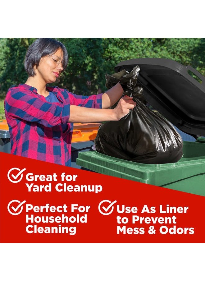 ToughBag 64-65 Gallon Trash Bags, 50 x 60” Large Black Garbage Bags (50 COUNT) – 60 Gallon, Outdoor Industrial Garbage Can Liner for Custodians, Landscapers, Contractors - Made In USA  - Image 4