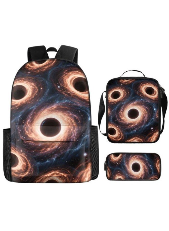 [Super new special offer] Cartoon theme bag three-piece set | double-shoulder + hand-held + storage pen bag | gift self-use good-looking - 1020  - Image 1