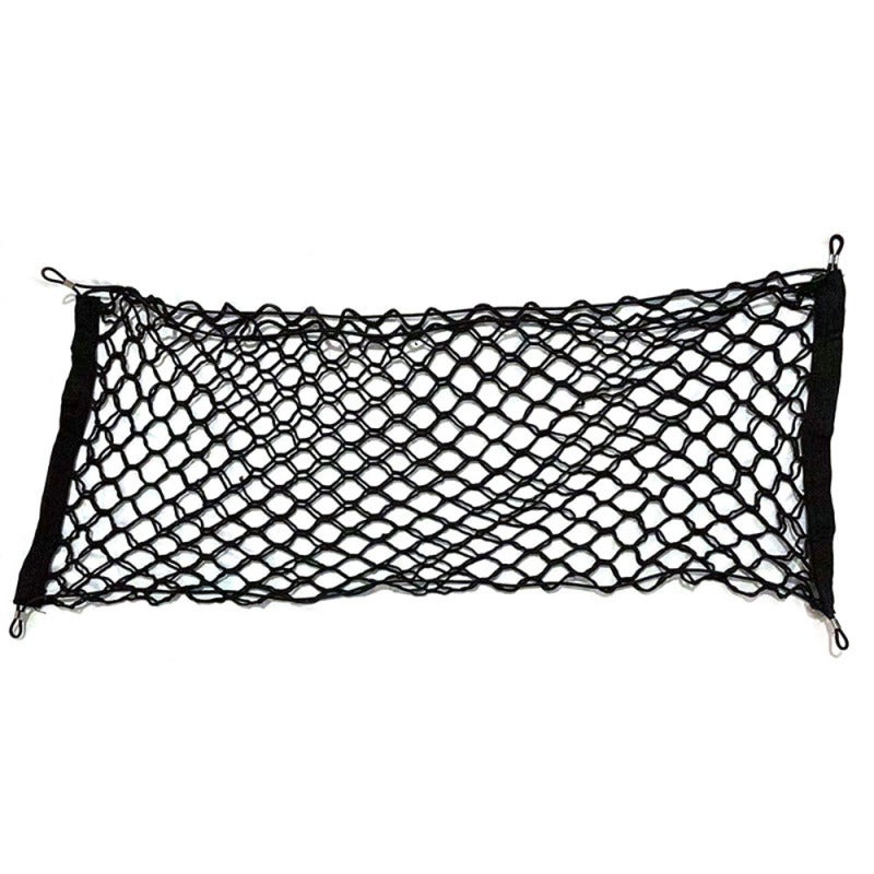 Rear Cargo Net 35x16in Black Double-Layer Mesh Pocket - High-Elasticity Durable Material Cargo Storage Organizer for Car Truck SUV Trunk - Image 5