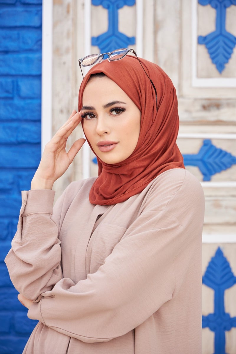 Naciye Sultan بلاط شال حجاب من القطن الممشط  - Image 3