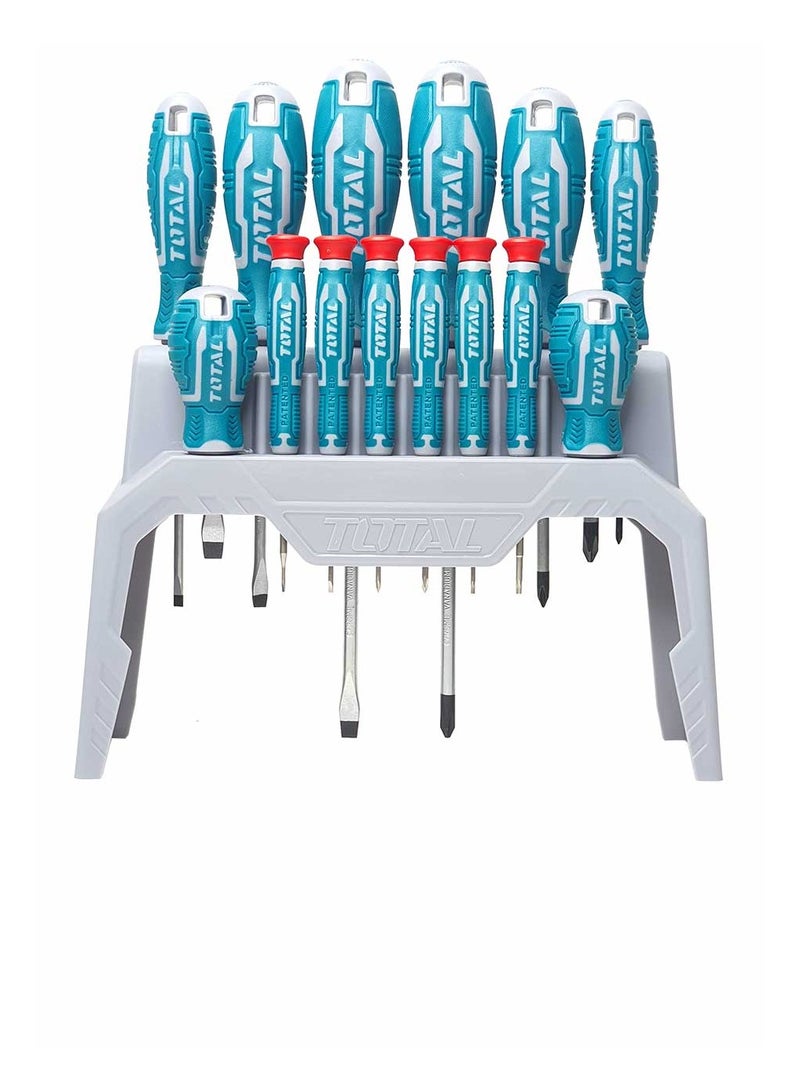 TOTAL 14 Pcs Screwdriver and Precision Screwdriver Set THT250614 - Image 3