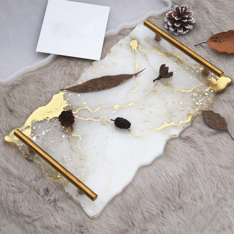 Ditya Crafts Tray Handles for Resin Art Home Decor ResinTray Handles Set Along with Screws Metal15x1Cm - Image 4