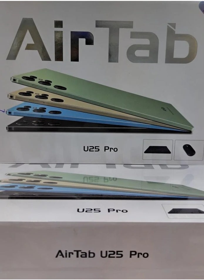 AirTab U25 Pro Smart Tablet 10.1-FHD Inch Display 16GB RAM 1TB ROM – With Arabic Keyboard Black  - Image 2