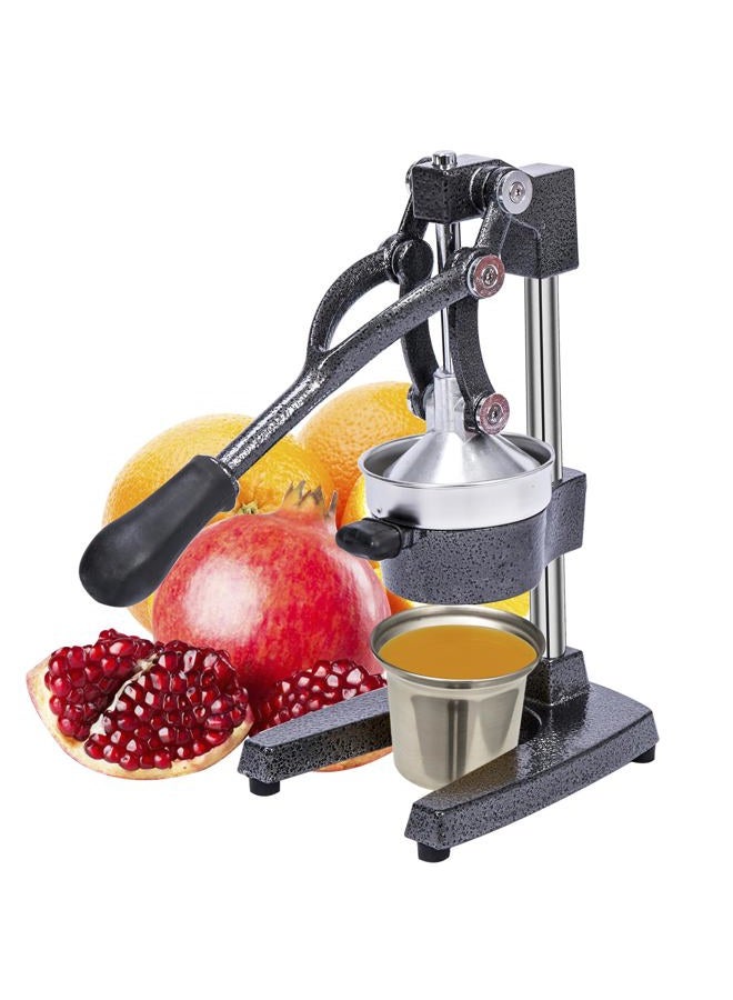 Gowintech Commercial Heavy Duty Cast Iron Hand Press Manual Orange Citrus Lemon Lime Grapefruit Fruit Juice Squeezer Machine Grey - Image 1
