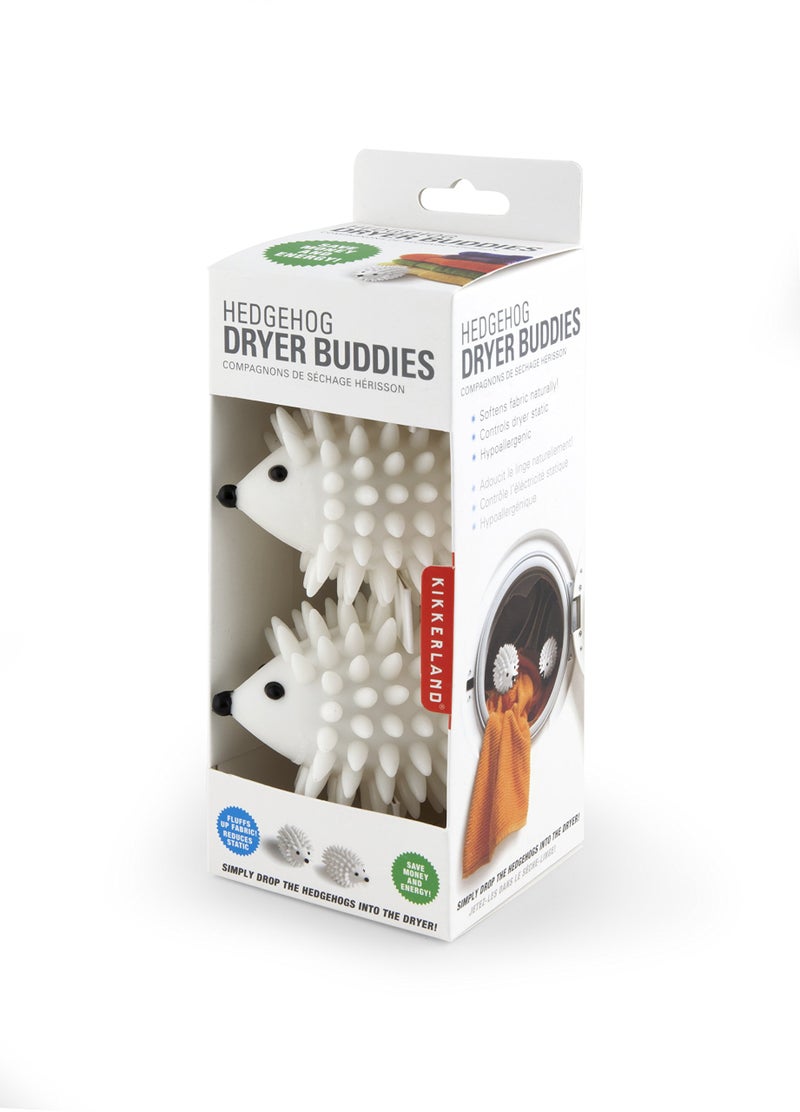 Kikkerland Hedgehog Reusable Dryer Balls, Set of 2, 1 EA, Plastic, White - Image 3