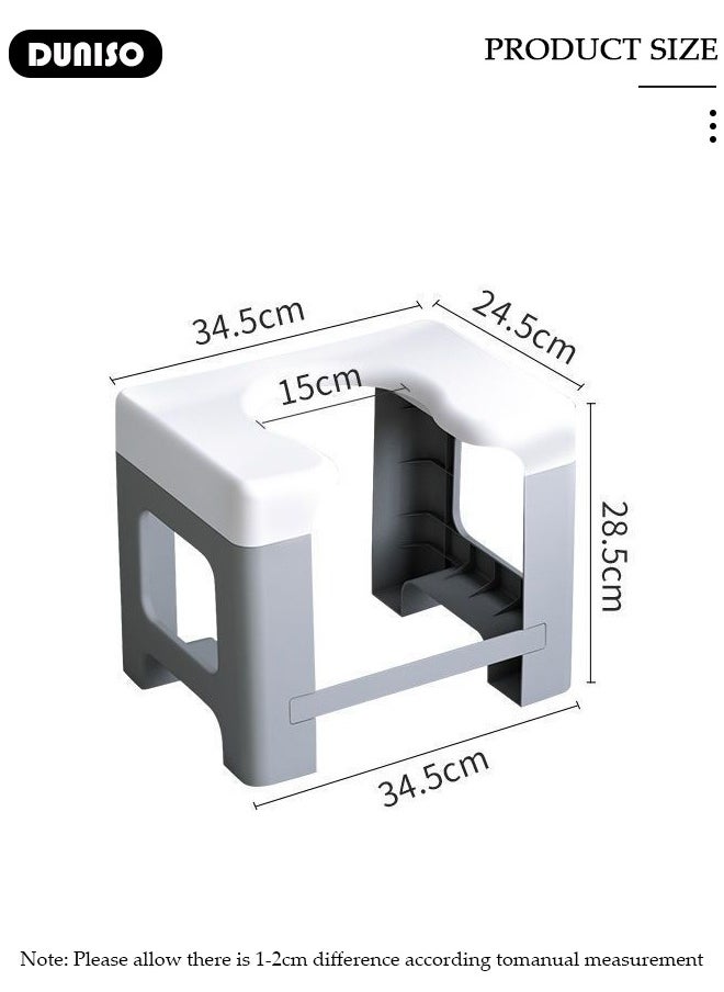 DUNISO - Portable Toilet Seat,Home Toilet Seat Convertible from Squatting to Sit, with Paper Towel Box,Toilet Seat with Anti-slip Function for Pregnant Women, Elderly Frame and Disabled - Image 1