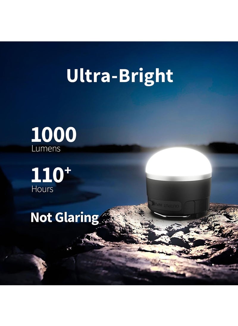 Generic Rechargeable LED Camping Lantern 1000LM,Portable Tent Lights with RGB Color,IP65 Waterproof Camping Lights,Magnetic Base,4000mAH Emergency Hanging Light for Power Outages, Hiking, Tent, Outdoor, Home  - Image 4