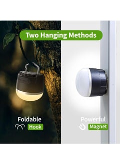 ماركة غير محددة فانوس تخييم LED قابل لإعادة الشحن بقوة 1000 لومن، 4 أوضاع، مصباح خيمة محمول مدمج ببطارية 4000 مللي أمبير في الساعة، مصباح طوارئ مقاوم للماء للأعاصير، في الهواء الطلق، المشي لمسافات طويلة، انقطاع الت  - Image 5