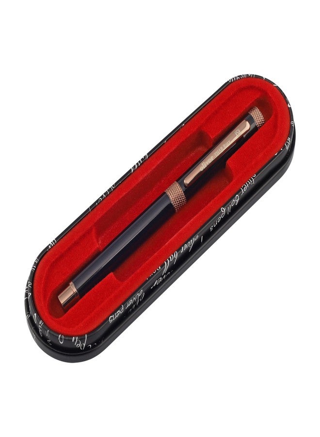 Oliver Thar Roxx Matte & Shine Fountain Pen – Glossy Black/Coffee Trims, Full Brass Body, 0.6mm Cardinal Refill, Gift T Box - Image 5