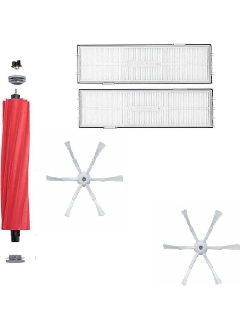 roborock - Q7 Max Plus Compatible 6 Arm Side Brush -5 Piece Set - Image 1