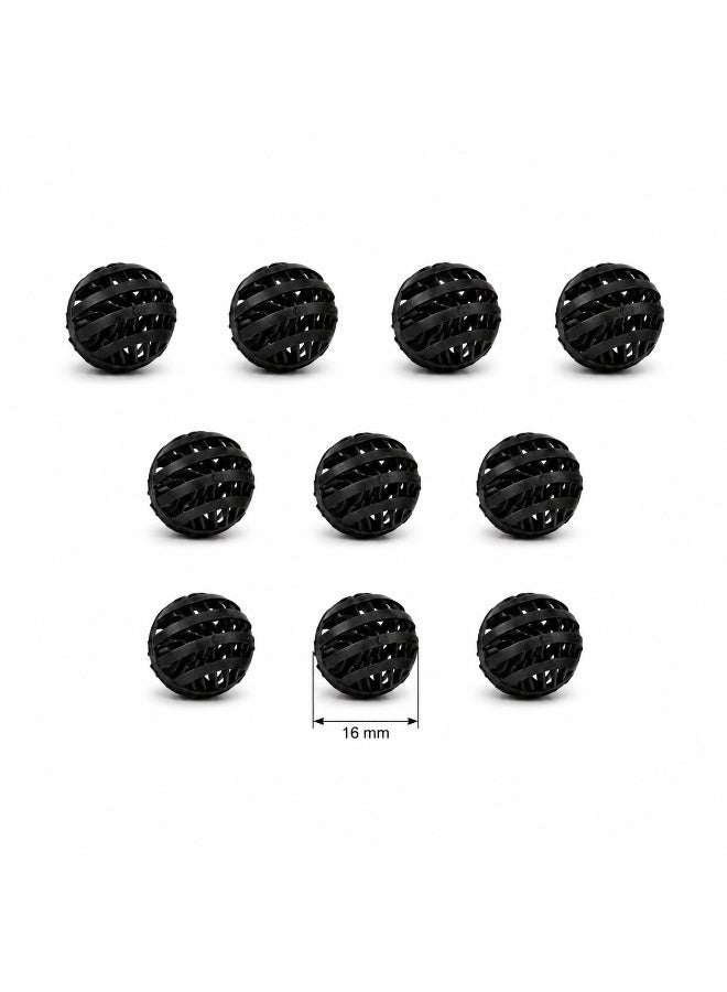 CAMRY Pack of 10-Camry Aquarium Filter Bio Balls - 16mm, Black - Image 1