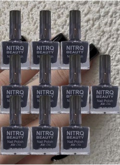 10 Pieces Beauty Nail Polish Black