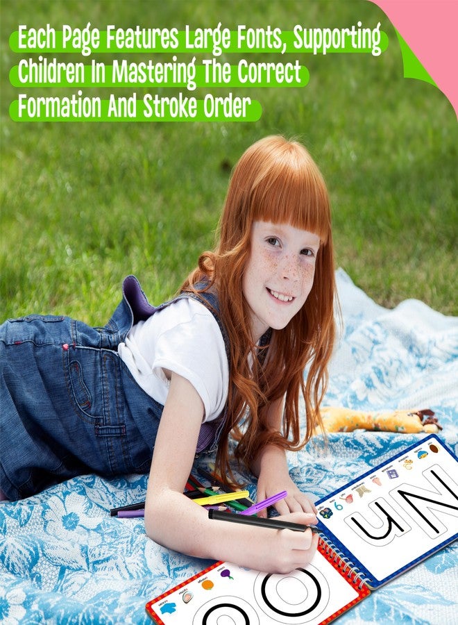 سبرايت جرو لوحة تتبع الحروف والأرقام من SpriteGru، 30 صفحة من الأبجدية و123 كتابًا بخط اليد، قابلة لإعادة الاستخدام والمسح، قلم تعليمي للتحكم في القلم، ألعاب تعليمية للأطفال الصغار المصابين بالتوحد من مونتيسوري، تعلم المهارات الحركية الدقيقة - Image 3