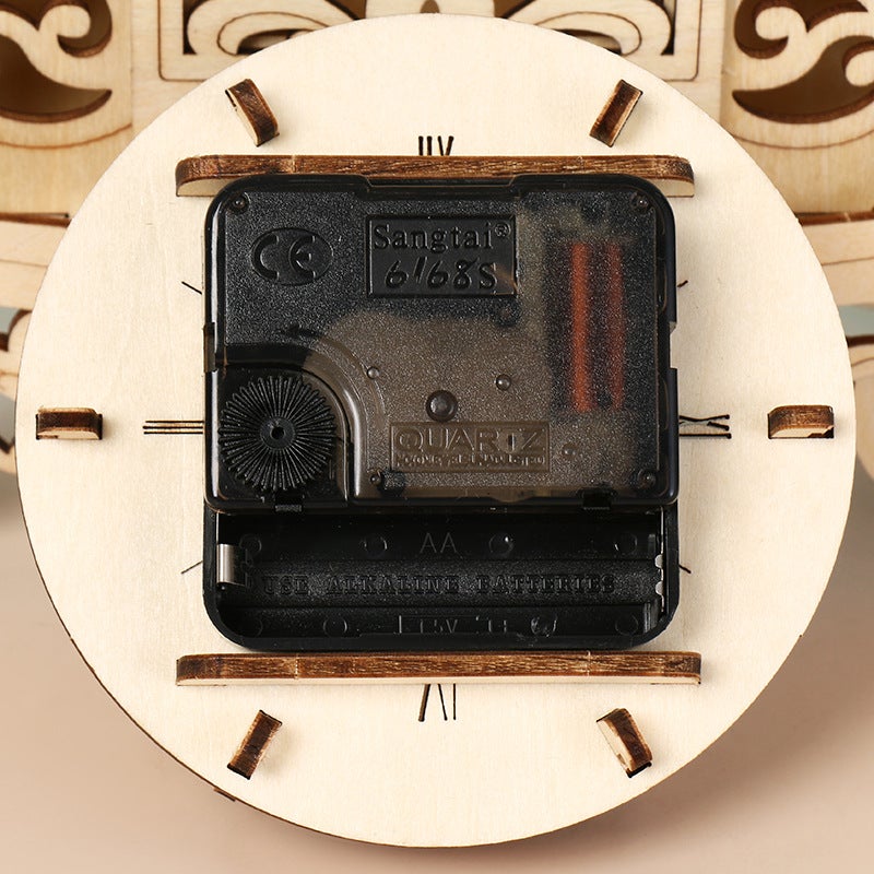 Wooden Clock Tower 3D Puzzle Ornament Children'S Educational Toy Indoor Wooden Decoration Three-Dimensional Creative Puzzle - Image 5