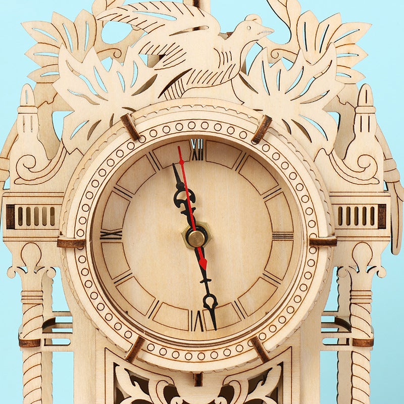 Wooden Clock Tower 3D Puzzle Ornament Children'S Educational Toy Indoor Wooden Decoration Three-Dimensional Creative Puzzle - Image 4