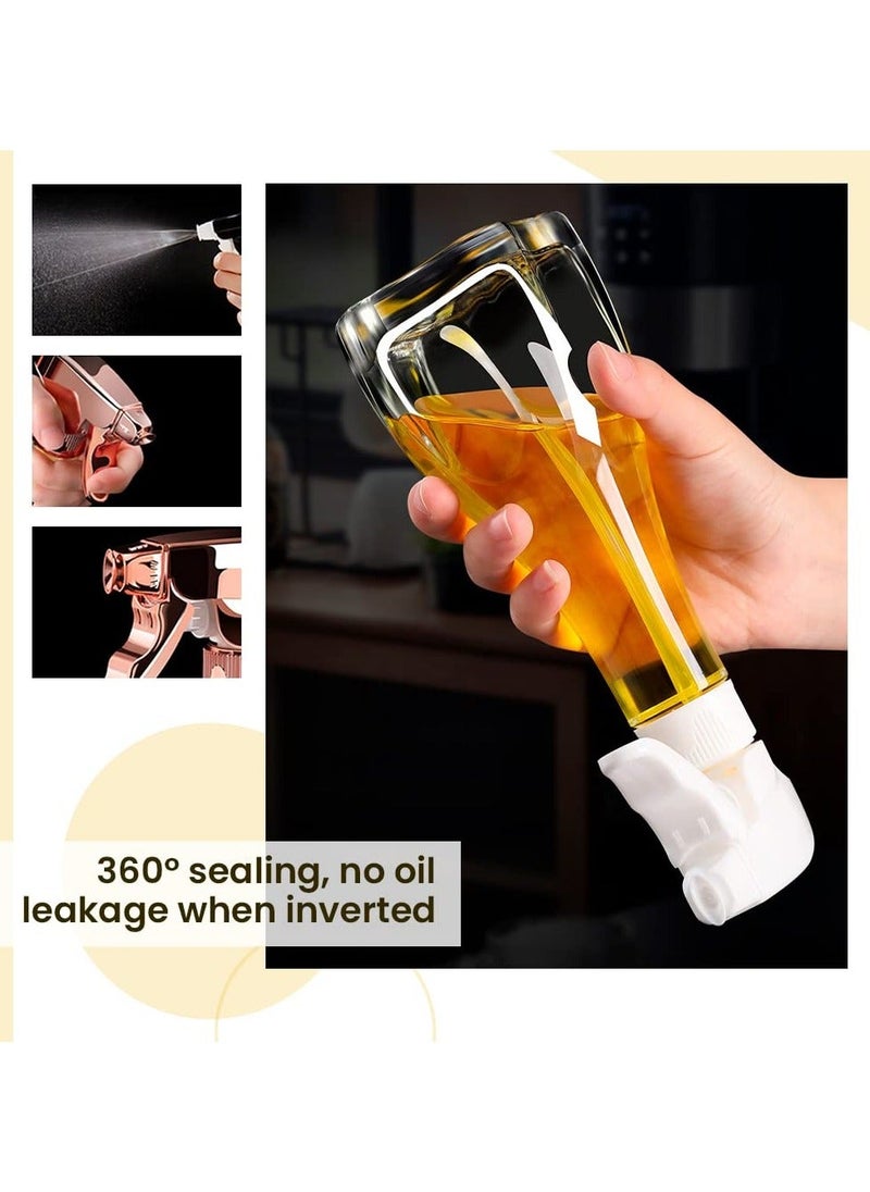 Generic - Olive Oil Sprayer for Cooking, 240ML Olive Oil Dispensing Oil Sprayers, Olive Oil Sprayer Mister, Oil Spray Glass Bottle for Cooking, Kitchen, Salad, Barbecue (Black) - Image 1