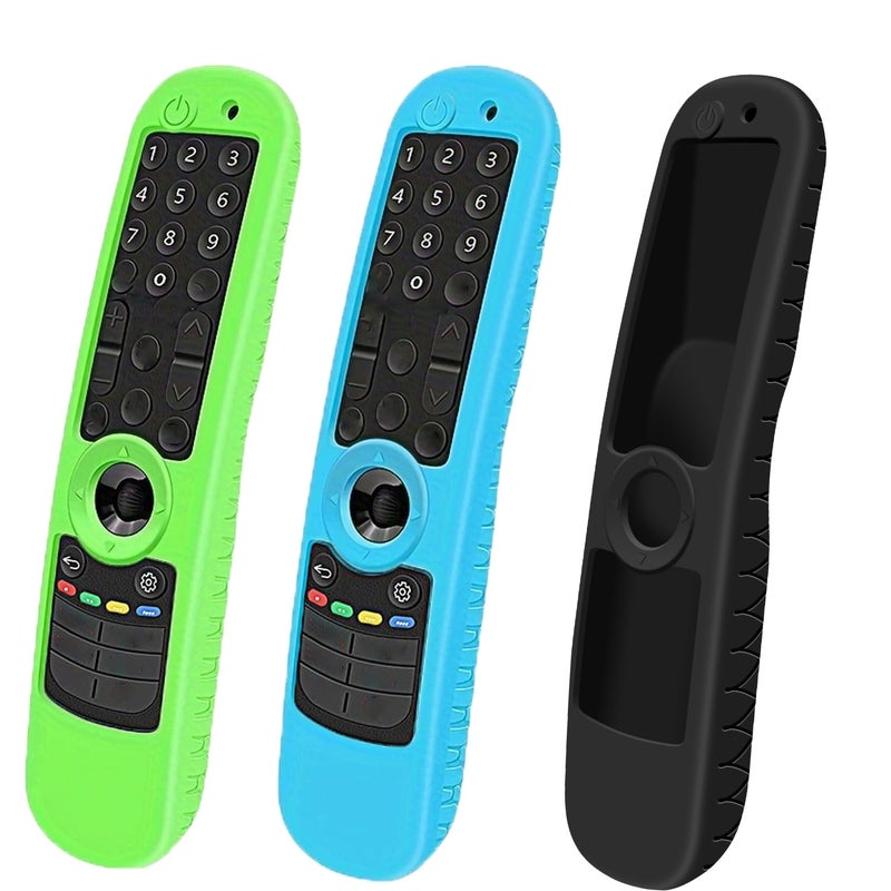 Silicone Protective Cover For LG AN MR21GA AN MR21GC MR2GA MR2GN 2021 Remote Control Shockproof Soft Comfortable Grip Protector Fluorescent Blue - Image 1