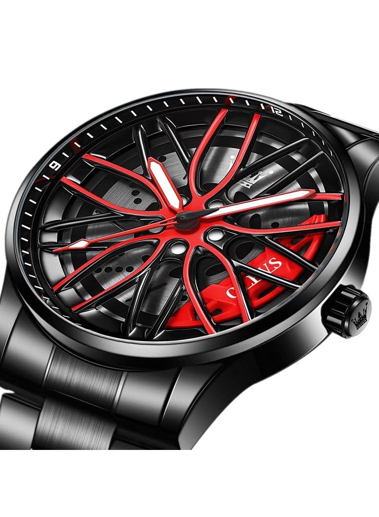 OLEVS Men's Luminous Waterproof Stainless Steel Fashion Watch 9937 - Image 2