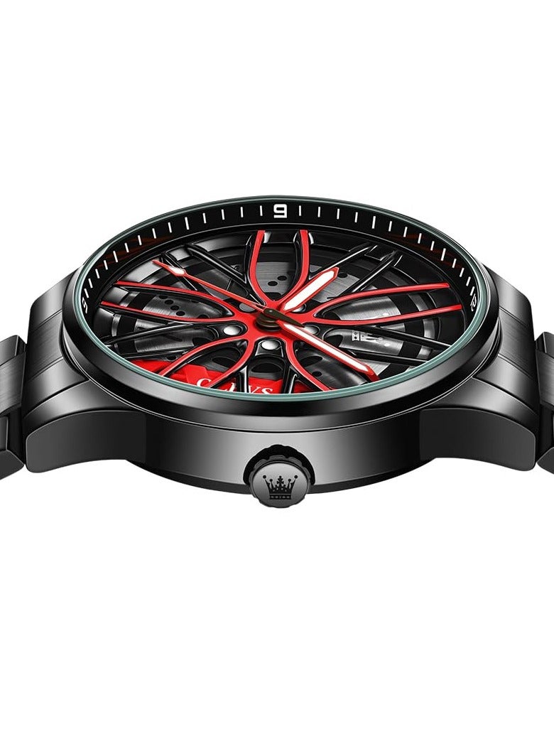 OLEVS Men's Luminous Waterproof Stainless Steel Fashion Watch 9937 - Image 3