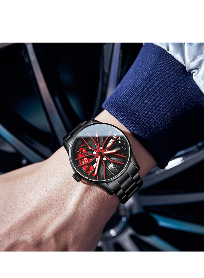 OLEVS Men's Luminous Waterproof Stainless Steel Fashion Watch 9937 - Image 5