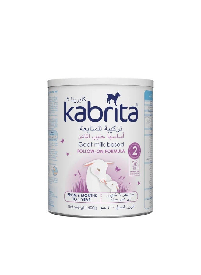 Kabrita Goat Milk 2 Based Follow On Infant Milk Formula 6 to 12 Months 400g Pack of 12 - Image 2