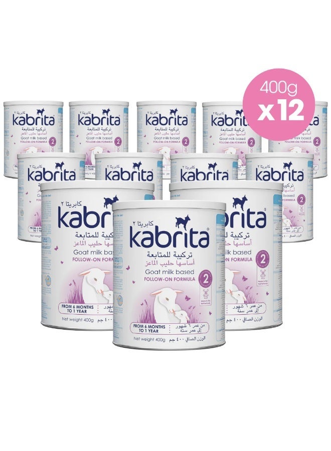 Kabrita Goat Milk 2 Based Follow On Infant Milk Formula 6 to 12 Months 400g Pack of 12 - Image 1