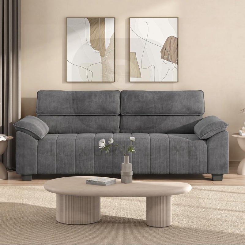 Luxury Luxe Comfy 3-Seater Sofa Couch - Image 1