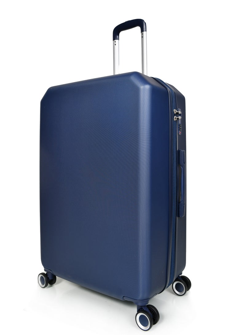 MORANO 4-Piece Morano Luggage Trolley Set Navy Blue Sizes 28''/24''/20''/14'' Inch - Image 3