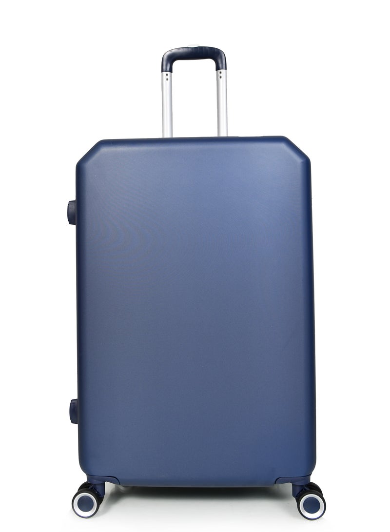 MORANO 4-Piece Morano Luggage Trolley Set Navy Blue Sizes 28''/24''/20''/14'' Inch - Image 4