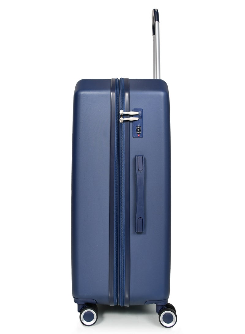 MORANO 4-Piece Morano Luggage Trolley Set Navy Blue Sizes 28''/24''/20''/14'' Inch - Image 5