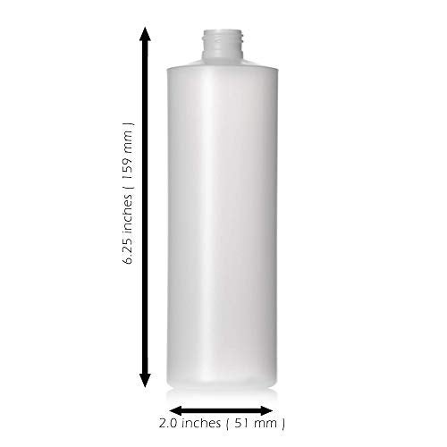 Aromine 8oz Natural Color HDPE Squeeze Bottles with Disc Cap and Squirt Cap (3 Pack) (8oz) - Image 3