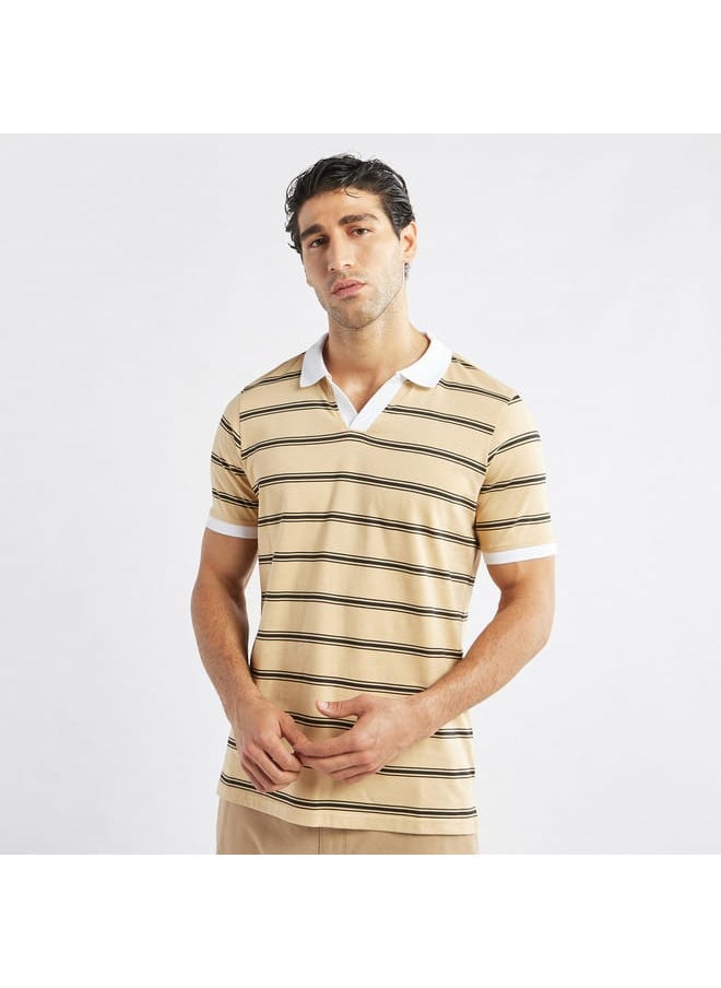 FAV Striped Polo T-shirt with Short Sleeves  - Image 1