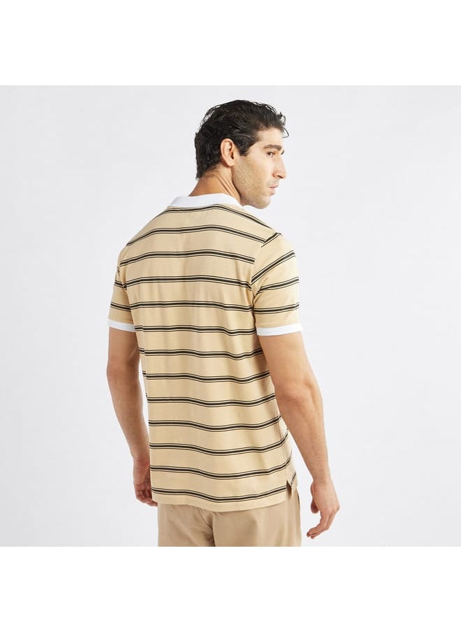 FAV Striped Polo T-shirt with Short Sleeves  - Image 3
