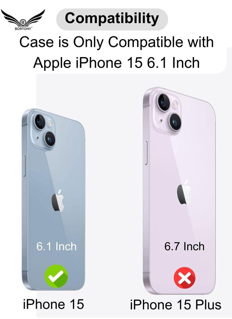 BORTONY iPhone 15 Case 6.1 Inch Crystal Clear Transparent Anti Yellowing Ultra Thin Soft Silicone Flexible TPU Scratch Resistant Shockproof Protective Cover for Apple iPhone 15  - Image 2