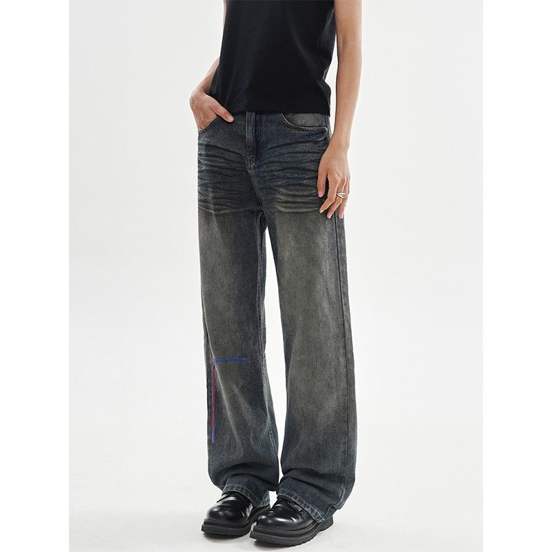 Vintage Classic European-American Design Daily Commute Jeans  Size_S - Image 3