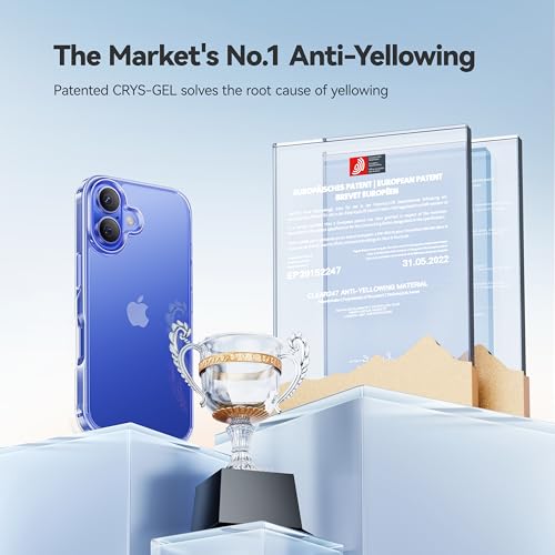 CASEKOO for iPhone 16 Plus Case Crystal Clear, [12FT Military-Grade Protection][Never Yellow Technology] Transparent Slim Cover Women Men for iPhone 16 Plus Phone Case 6.7 inch, Clear - Image 2