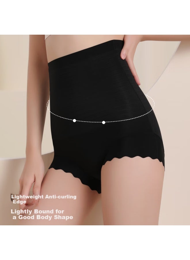 LANG SHA Langsha Women's High Waist Tummy Control Panties Seamless Body Shaping Underwear Slimming Shapewear Postpartum Waist Cincher Grey Purple L - Image 3