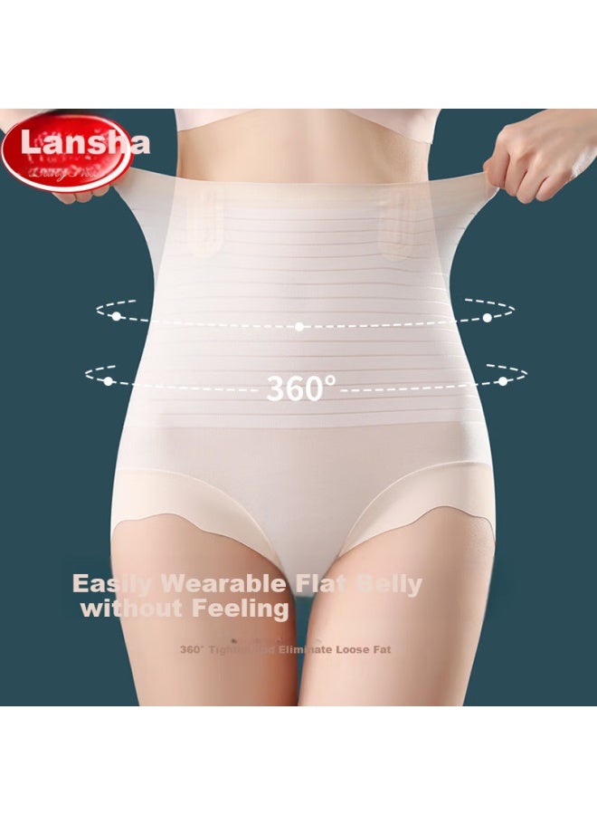 LANG SHA Langsha Women's High Waist Tummy Control Panties Seamless Body Shaping Underwear Slimming Shapewear Postpartum Waist Cincher Grey Purple L - Image 1