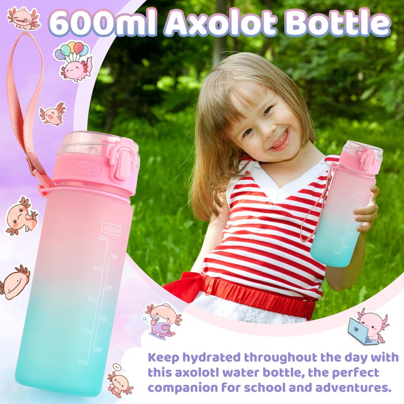 Tekeii Axolotl Gifts for Girls, Axolotl Toys with Fluffy Diary, Sticker, and More Stuff - Gifts for Kids 6-8 Year Old, Christmas Birthday for Girls Age 3 4 5 6 7 8 9 10 Years Old - Image 5