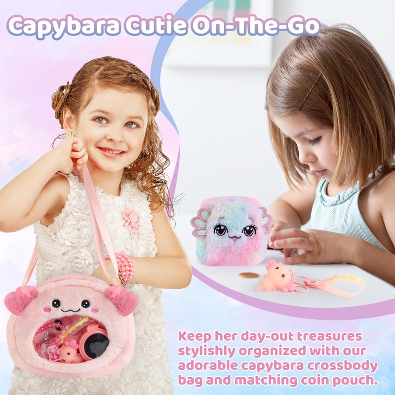Tekeii Axolotl Gifts for Girls, Axolotl Toys with Fluffy Diary, Sticker, and More Stuff - Gifts for Kids 6-8 Year Old, Christmas Birthday for Girls Age 3 4 5 6 7 8 9 10 Years Old - Image 4