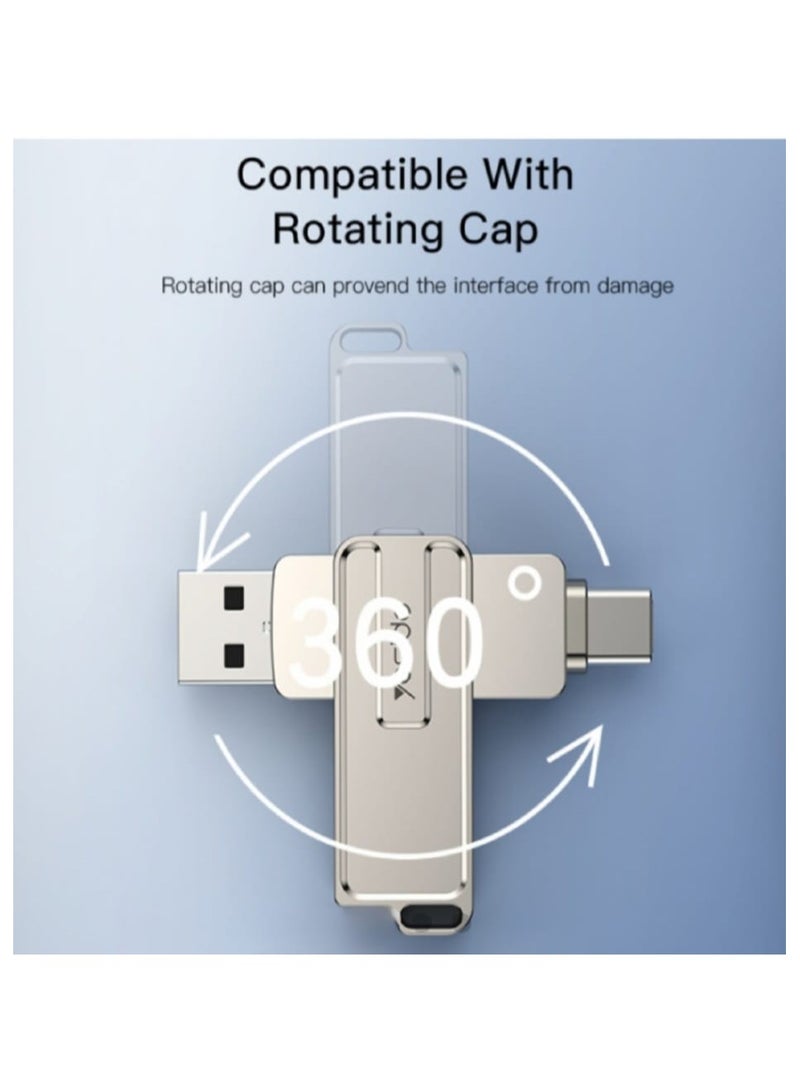 Yesido 2-in-1 OTG Flash or Data Drive from USB to Type-C with 256GB capacity - Image 2
