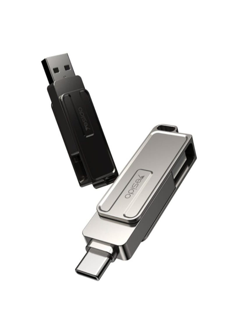 Yesido 2-in-1 OTG Flash or Data Drive from USB to Type-C with 256GB capacity - Image 3