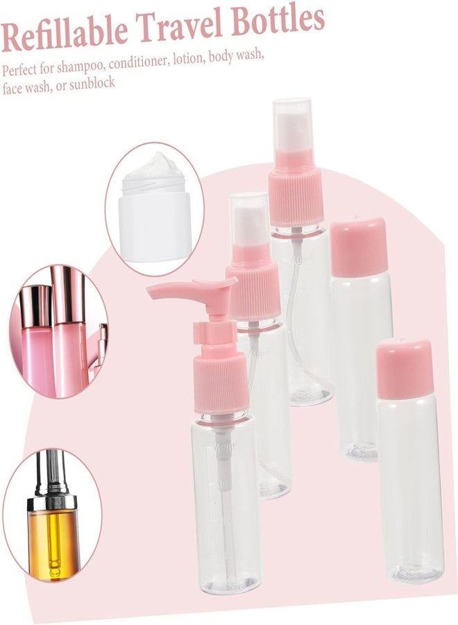 Toxen Travel Bottles Set for Toiletries, Empty Transparent Dispenser Container for Travel Size Cosmetics, Toiletry Bottles Leak Proof Travel Kit for Women Men (H822) - Image 5