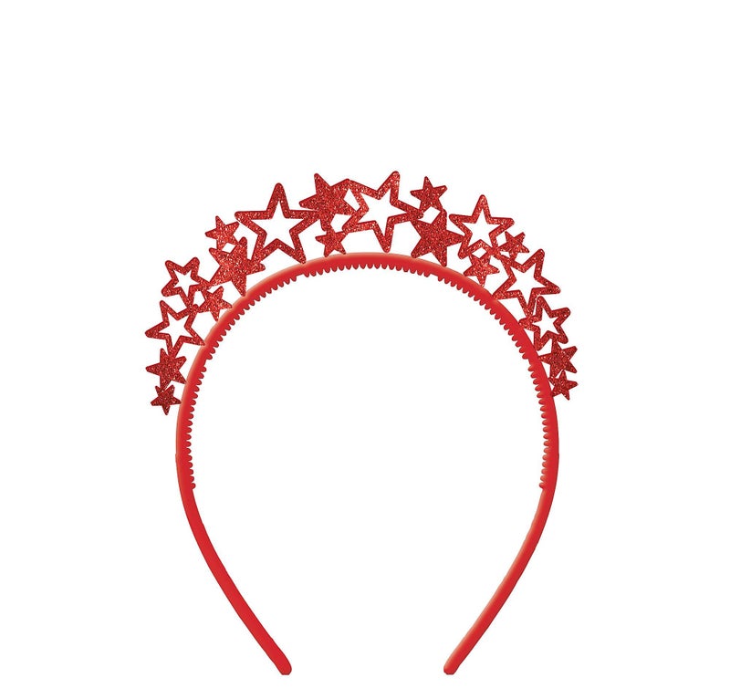 Amscan Red  Blue Starburst Headband Tiara 625 x 55  1 Pc  Shimmering  Luxurious Perfect for Fun  Festive Occasions